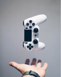 a game control in air